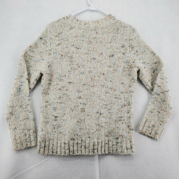 CROFT & BARROW Sweater Women's Long Sleeve Cable Knit Pullover Gray Size Medium - Picture 8 of 12